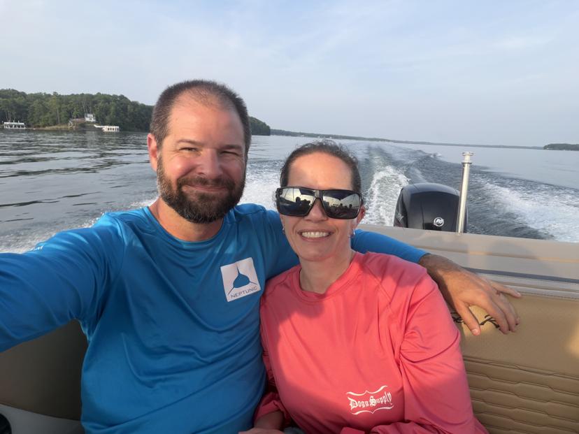 Kevin with his wife
